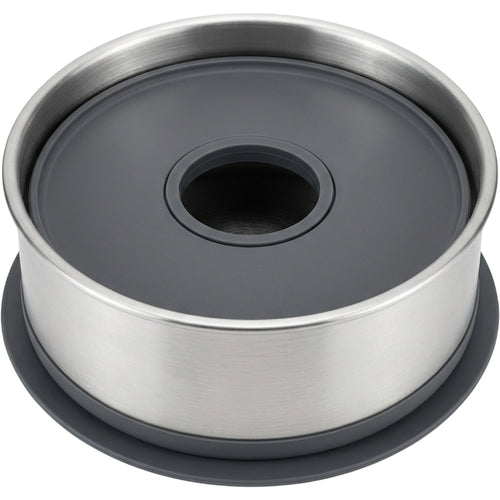 Hjxwd Stainless Floating Disc Pet Water Bowl 48 oz Charcoal - Product view